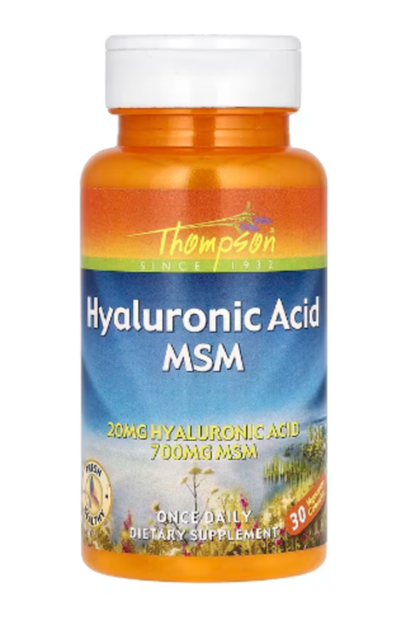 Thompson, Hyaluronic Acid MSM, 30 Vegetarian Capsules