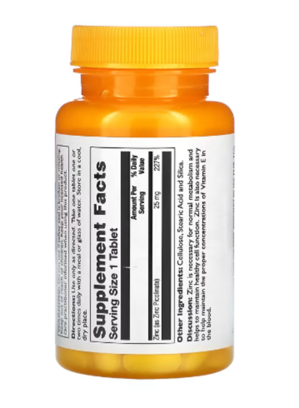 Thompson, Zinc Picolinate, 25 mg, 60 Tablets