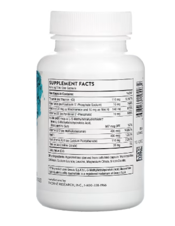 Thorne, Basic B Complex, 60 Capsules