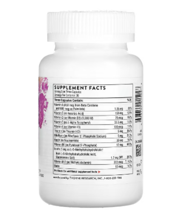 Thorne, Basic Prenatal, 90 Capsules
