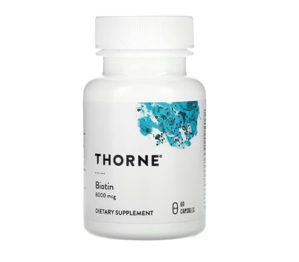 Thorne, Biotin, 8,000 mcg, 60 Capsules