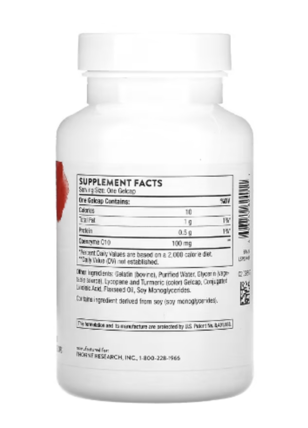 Thorne, CoQ10, 100 mg, 60 Gelcaps