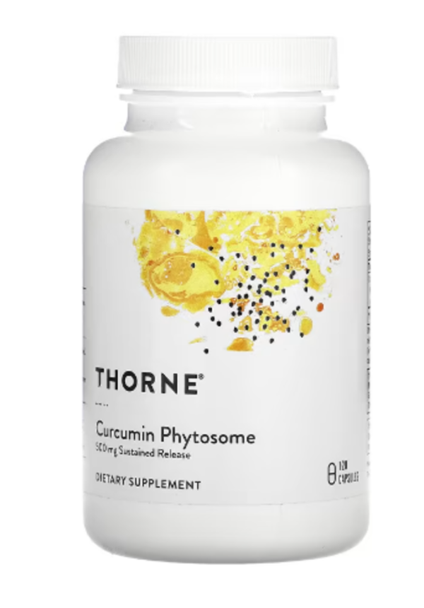 Thorne, Curcumin Phytosome, Sustained Release, 500 mg, 120 Capsules