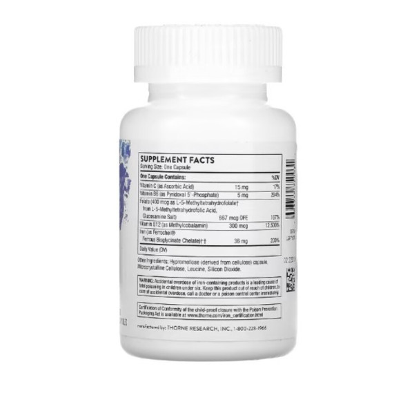 Thorne, Ferrasorb, 60 Capsules