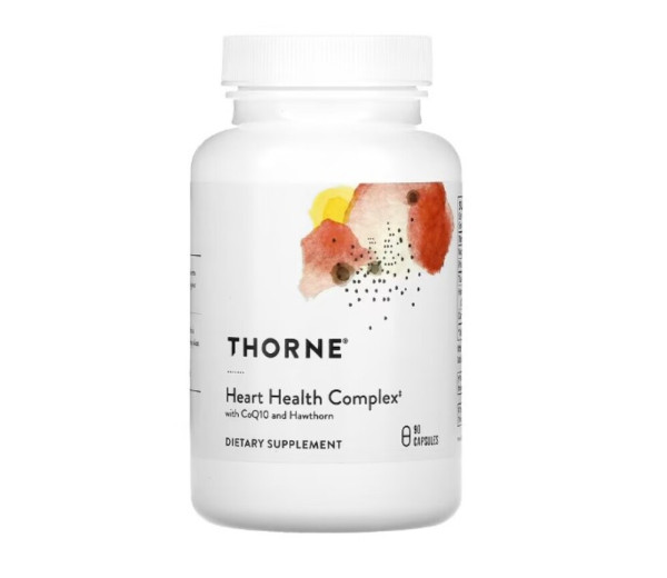 Thorne, Heart Health Complex with CoQ10 and Hawthorn, 90 Capsules