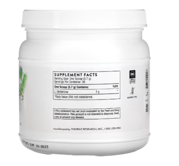 Thorne, L-Glutamine Powder, 18.1 oz (513 g)