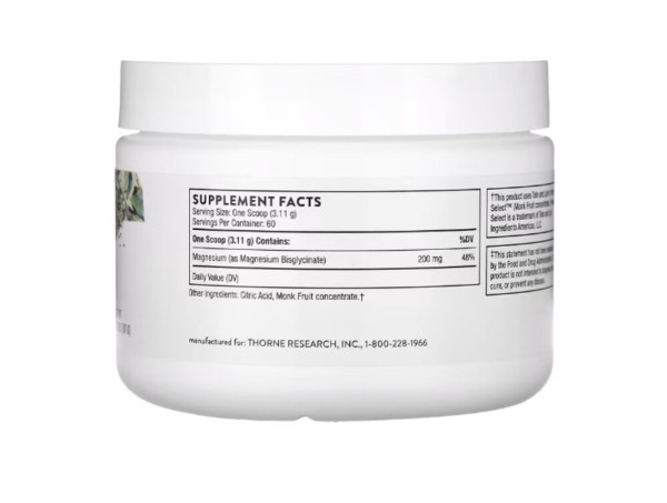 Thorne, Magnesium Bisglycinate, 6.5 oz (187 g)