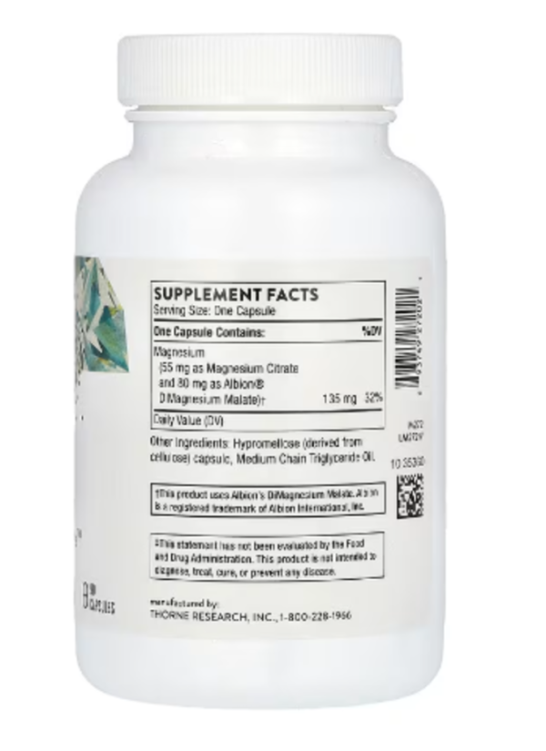Thorne, Magnesium CitraMate, 90 Capsules