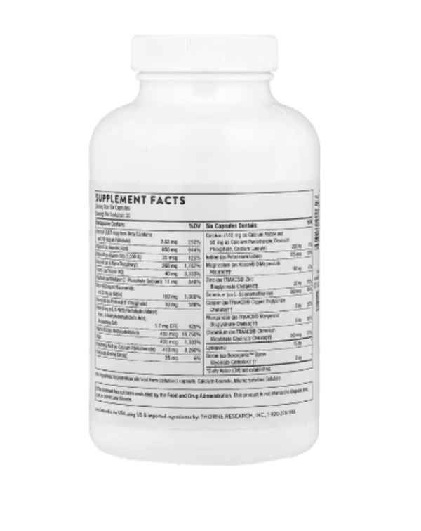 Thorne, Men's Multi 50+, 180 Capsules