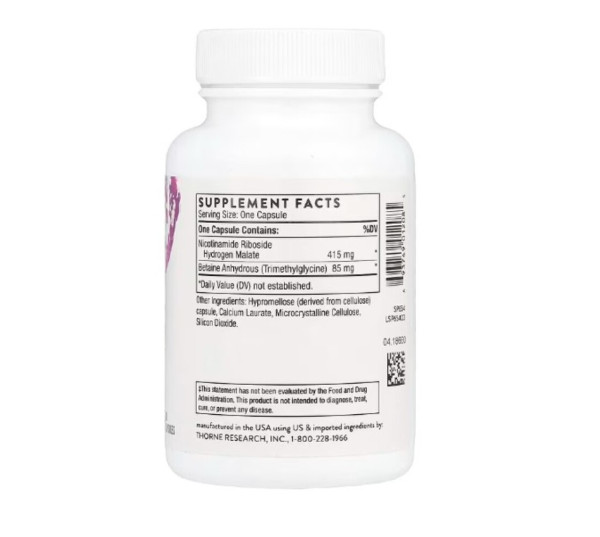 Thorne, NiaCel 400®, Nicotinamide Riboside, 60 Capsules