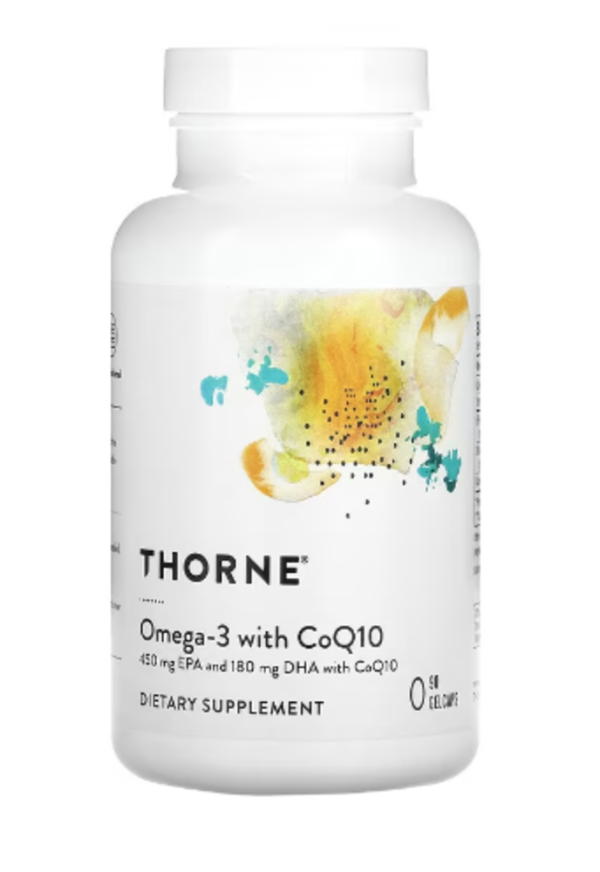 Thorne, Omega-3 with CoQ10, 90 Gelcaps