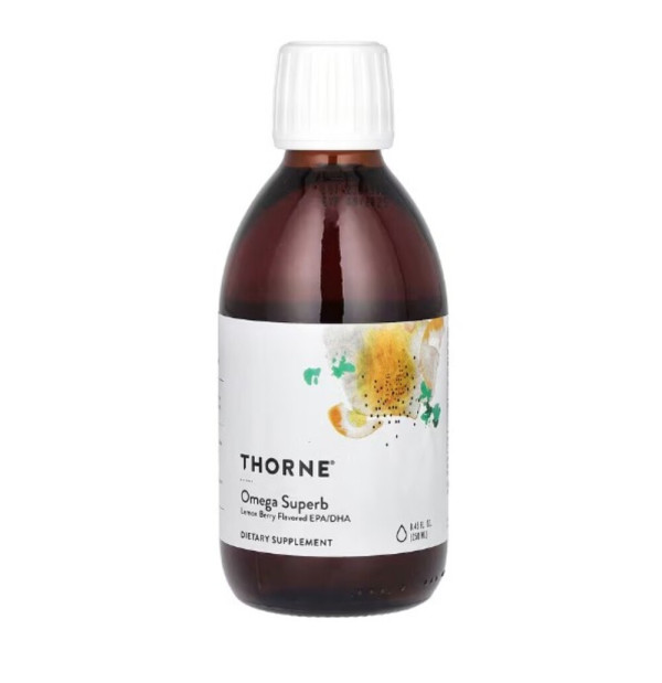 Thorne, Omega Superb, Lemon Berry, 8.45 fl oz (250 ml)
