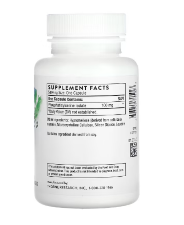 Thorne, Phosphatidylserine, 60 Capsules