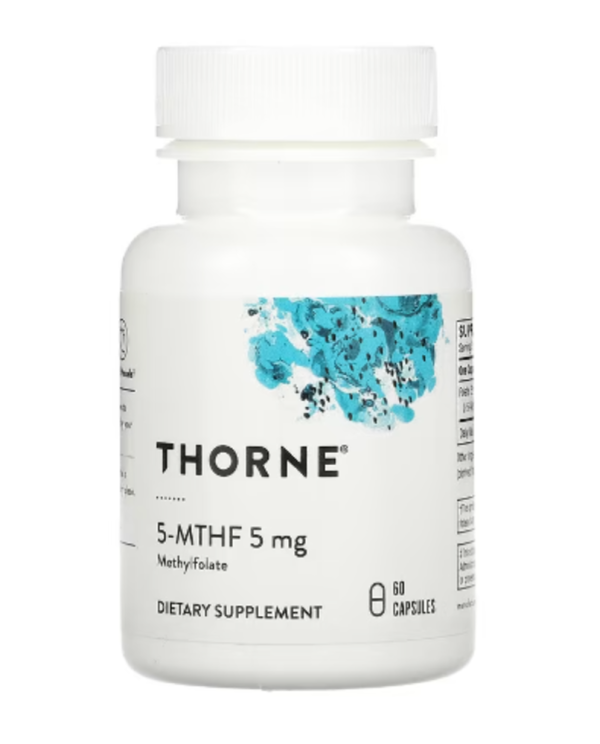 Thorne Research, 5-MTHF, 5 mg, 60 Veggie Caps