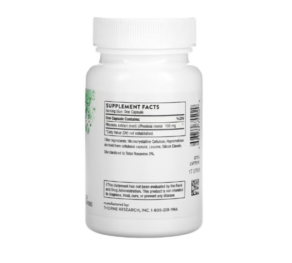 Thorne, Rhodiola, 60 Capsules