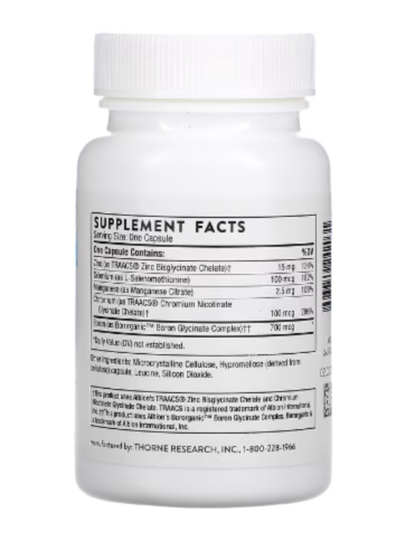 Thorne, Trace Minerals, 90 Capsules