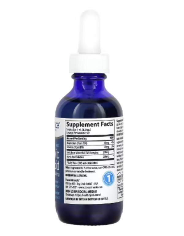 Trace Minerals ®, Ionic Fulvic Acid, 250 mg, 2 fl oz (59 ml)
