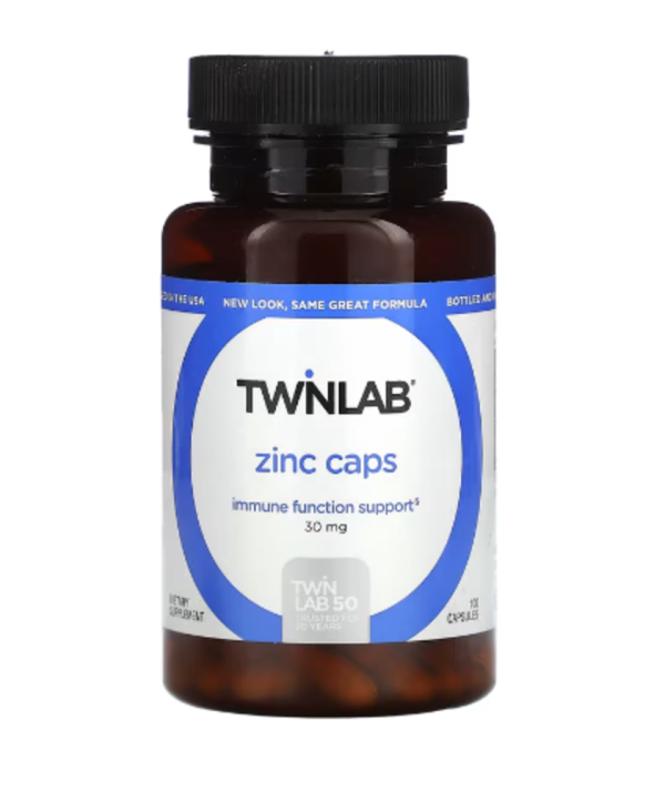 Twinlab, Zinc Caps, 30 mg, 100 Capsules