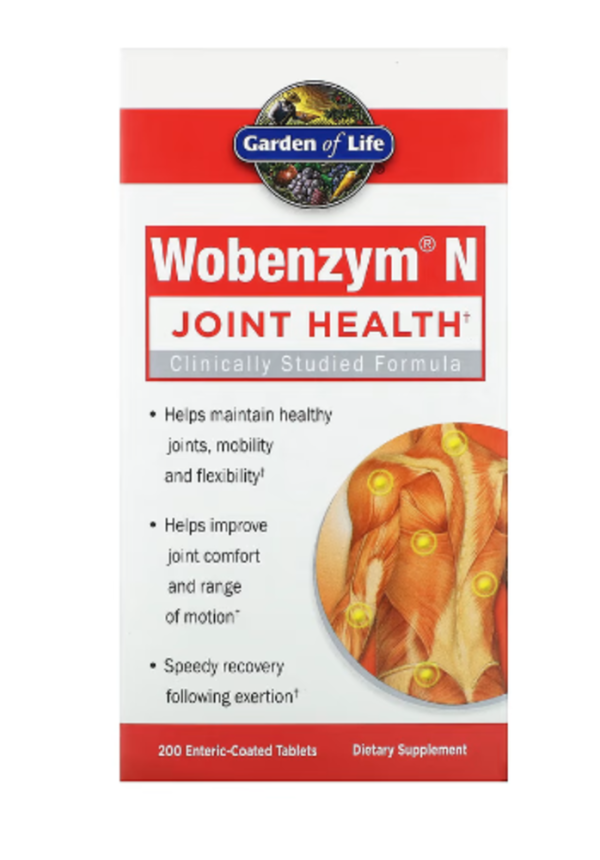 Wobenzym N, Joint Health, 200 Enteric-Coated Tablets