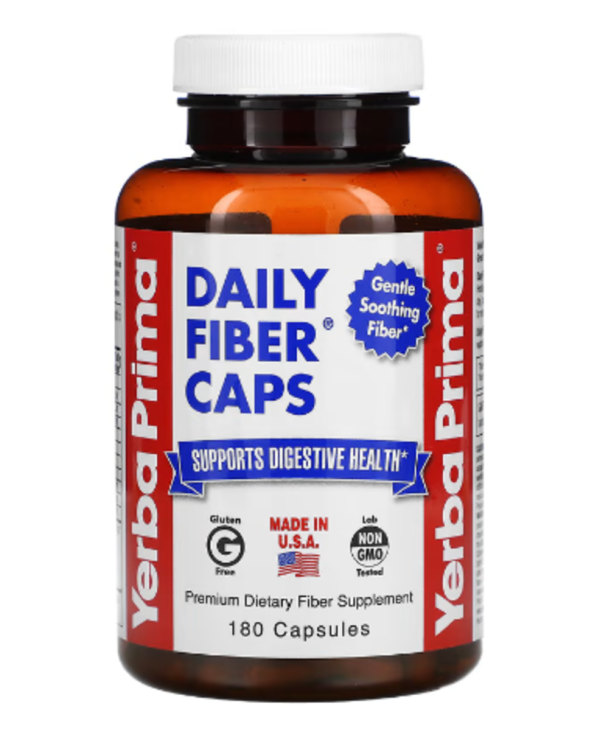 Yerba Prima, Daily Fiber Caps, 180 Capsules