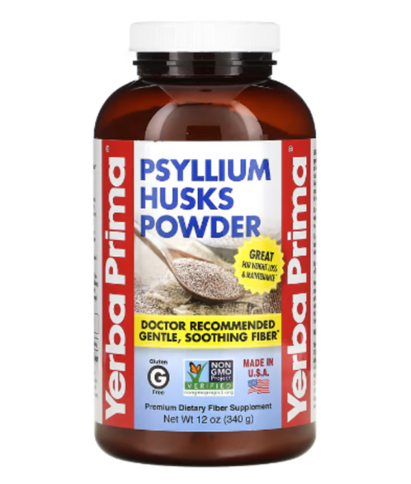 Yerba Prima, Psyllium Husks Powder, 12 oz (340 g)