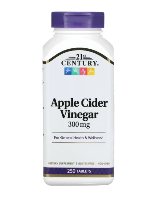 21st Century, Apple Cider Vinegar, 300 mg, 250 Tablets