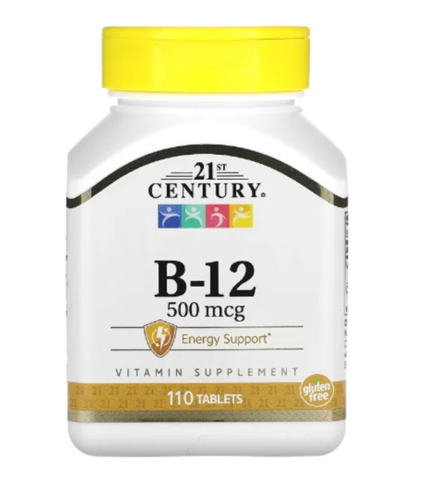 21st Century, B-12, Cherry, 5,000 mcg, 110 Sublingual Tablets