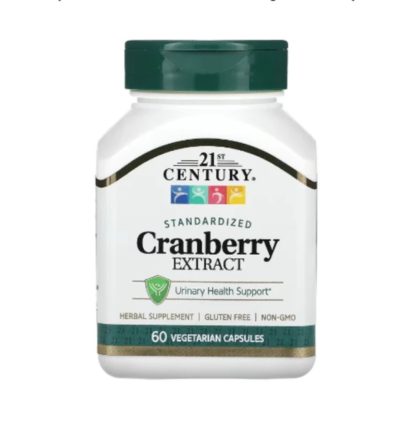 21st Century, Cranberry Extract, Standardized, 60 Vegetarian Capsules