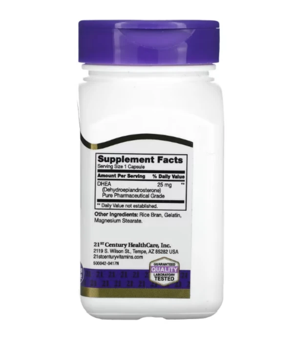 21st Century, DHEA, 25 mg, 90 Capsules