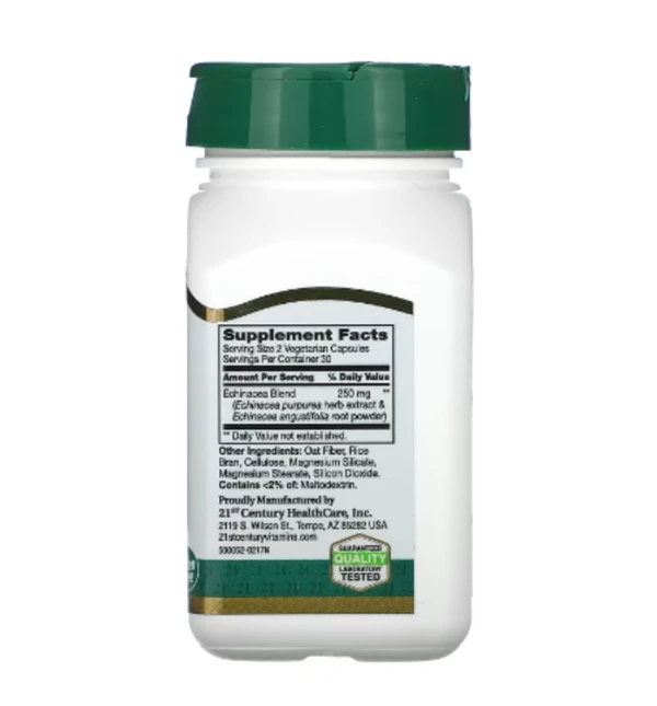 21st Century, Echinacea Complex, 250 mg, 60 Vegetarian Capsules (125 mg per Capsule)