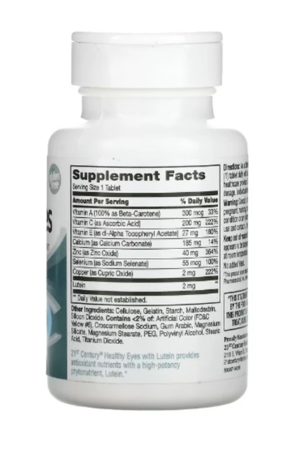 21st Century, Healthy Eyes, Lutein and Antioxidants, 60 Tablets