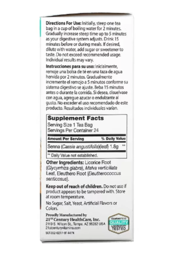 21st Century, Herbal Slimming Tea, All Natural, Caffeine Free, 24 Tea Bags, 1.7 oz (48 g)