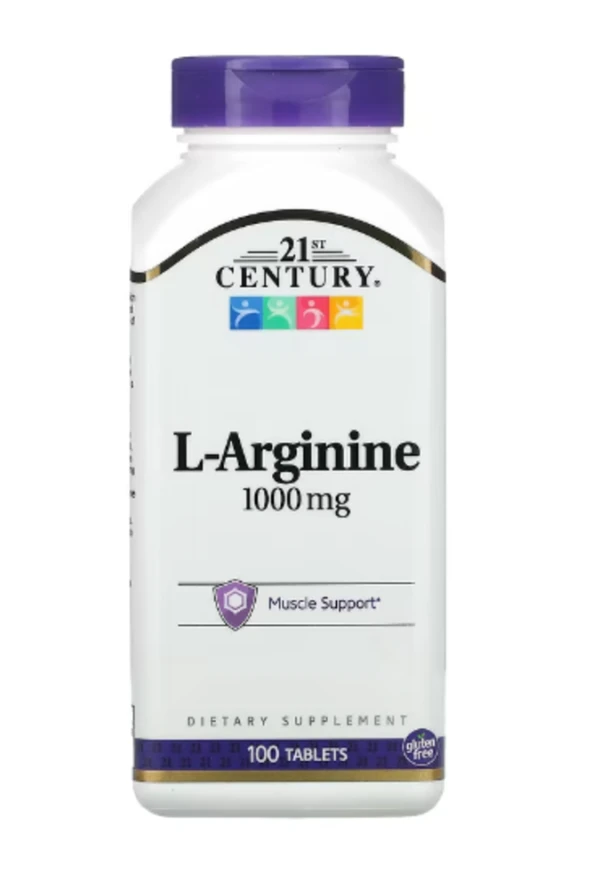 21st Century, L-Arginine, 1,000 mg, 100 Tablets