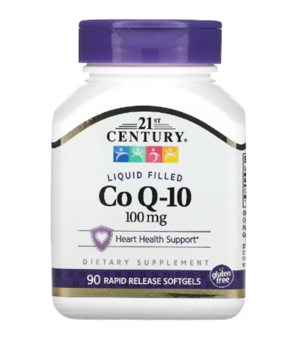 21st Century, Liquid Filled CoQ-10, 100 mg, 90 Rapid Release Softgels