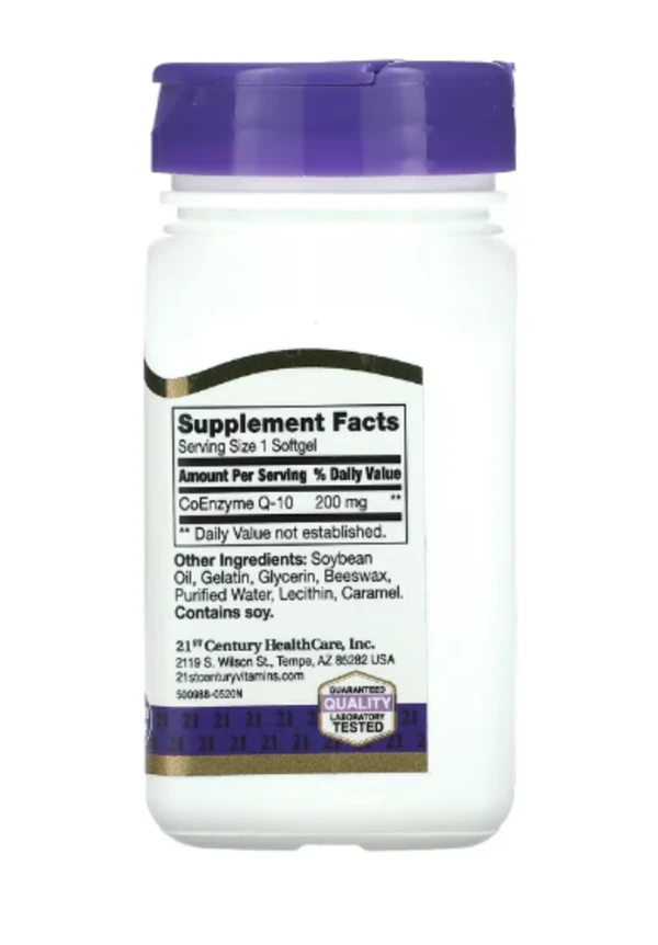 21st Century, Liquid Filled CoQ-10, 200 mg, 90 Rapid Release Softgels