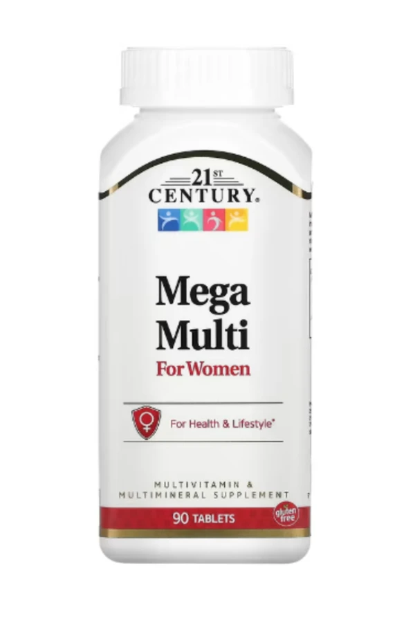 21st Century, Mega Multi for Women, 90 Tablets