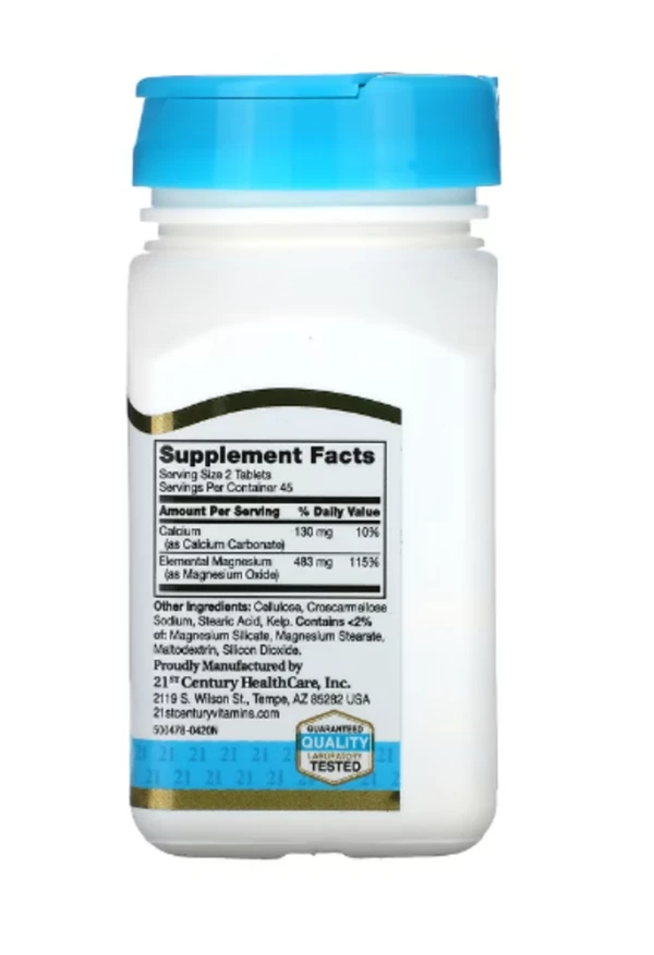 21st Century, MgO-400, 90 Tablets