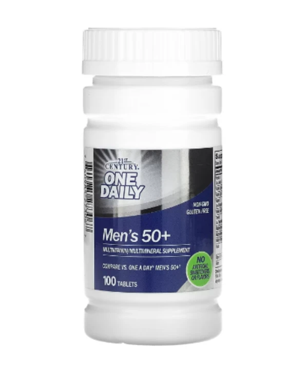 21st Century, One Daily, Men's 50+, Multivitamin Multimineral, 100 Tablets