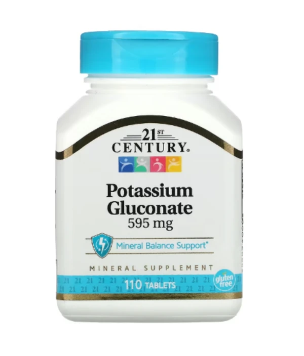 21st Century, Potassium Gluconate, 595 mg, 110 Tablets