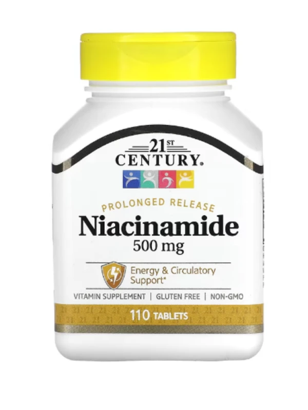 21st Century, Prolonged Release Niacinamide, 500 mg, 110 Tablets