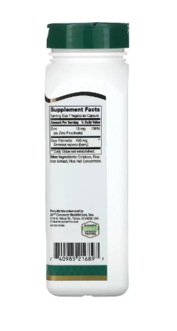 21st Century, Saw Palmetto, 450 mg, 200 Vegetarian Capsules