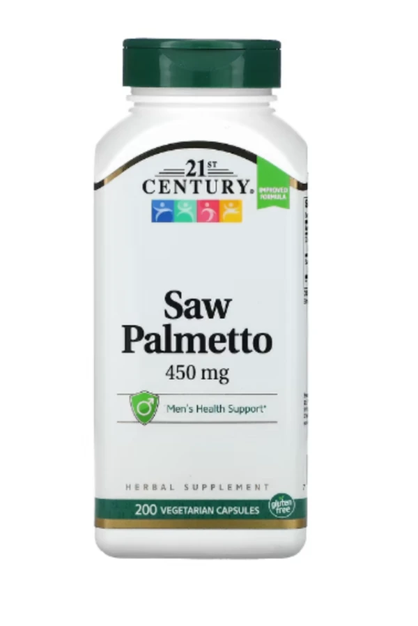 21st Century, Saw Palmetto, 450 mg, 200 Vegetarian Capsules