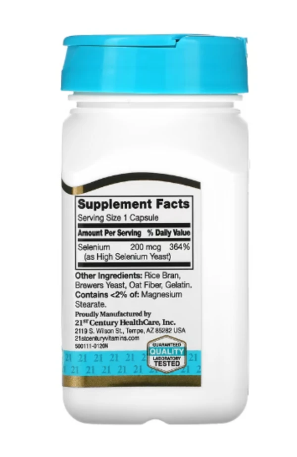 21st Century, Selenium, 200 mcg, 60 Capsules