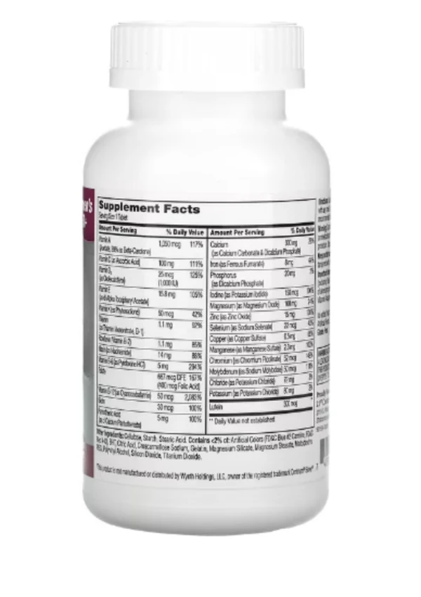 21st Century, Sentry Senior, Multivitamin & Multimineral Supplement, Women 50+, 100 Tablets