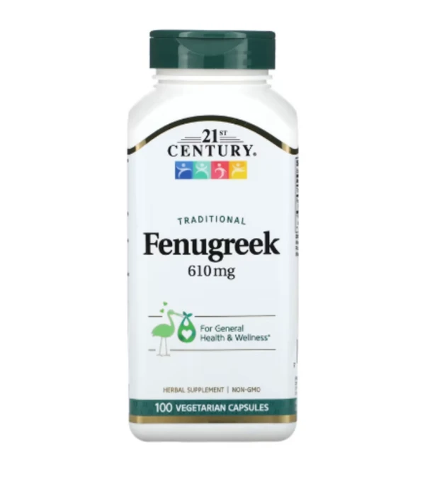 21st Century, Traditional Fenugreek, 610 mg, 100 Vegetarian Capsules