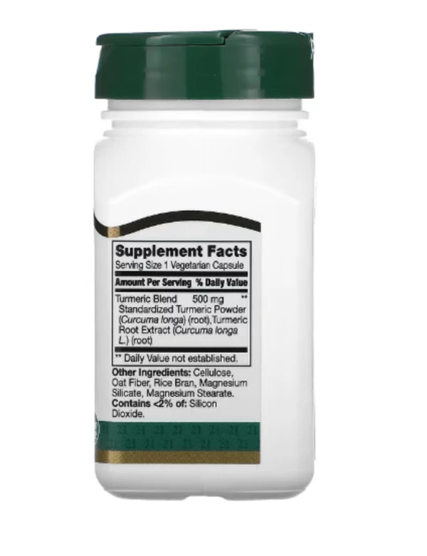 21st Century, Turmeric Complex, 500 mg, 60 Vegetarian Capsules