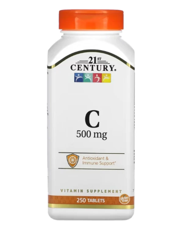 21st Century, Vitamin C, 500 mg, 250 Tablets