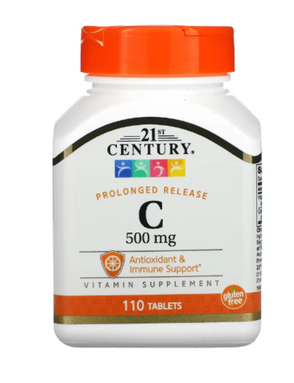 21st Century, Vitamin C, Prolonged Release, 500 mg, 110 Tablets