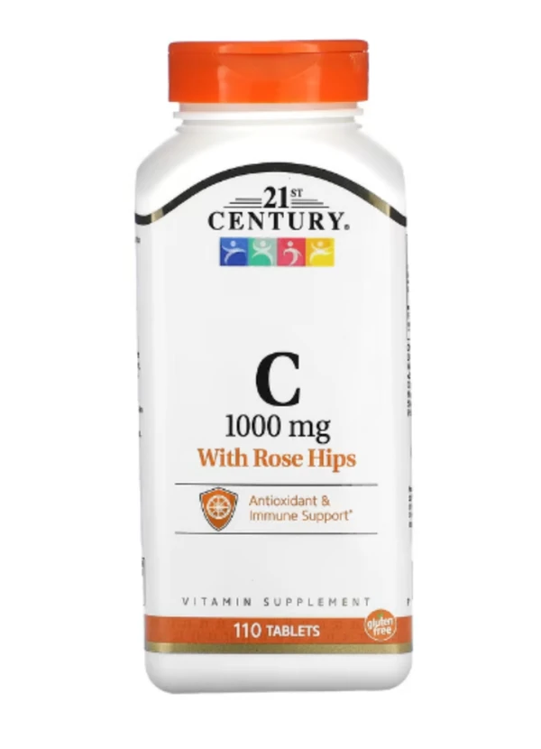 21st Century, Vitamin C with Rose Hips, 1,000 mg, 110 Tablets