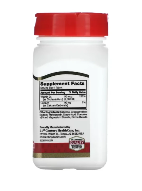 21st Century, Vitamin D3, 50 mcg (2,000 IU), 110 Tablets
